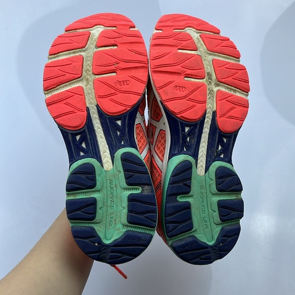 ASICS Gel Flux 3 'Flash Coral Aqua Mint' Sneakers - Size 9 - N187-10 - Picture 7 of 8